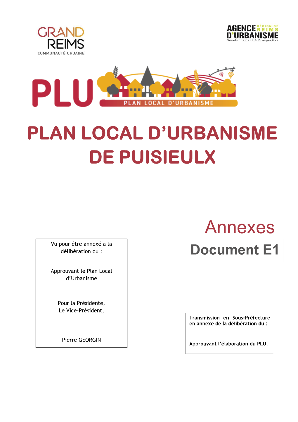 Annexes PLAN LOCAL D'urbanisme DE PUISIEULX