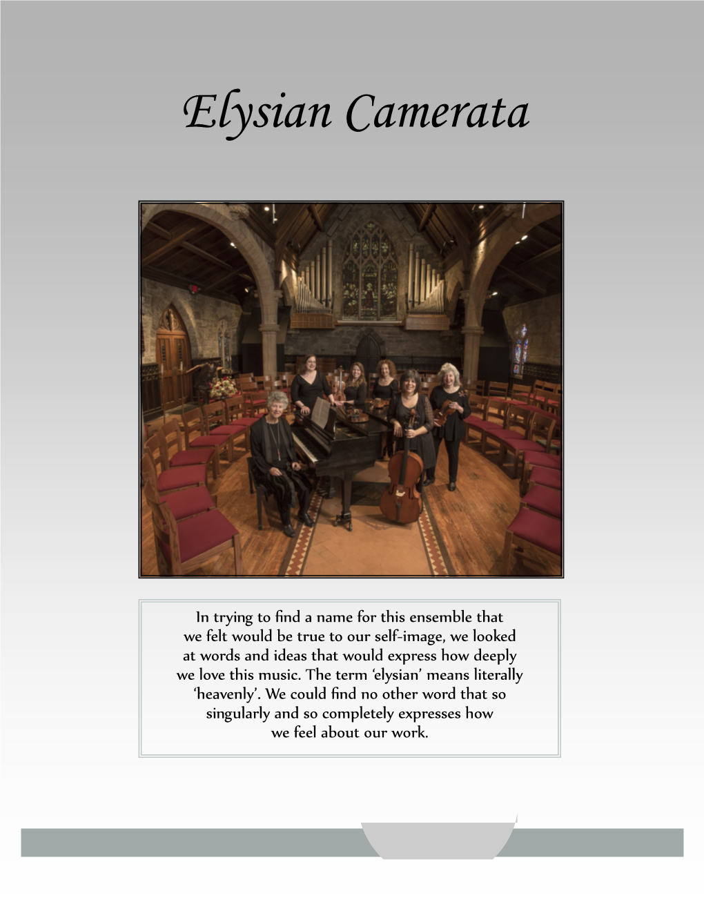 Elysian Camerata Press Kit (PDF)