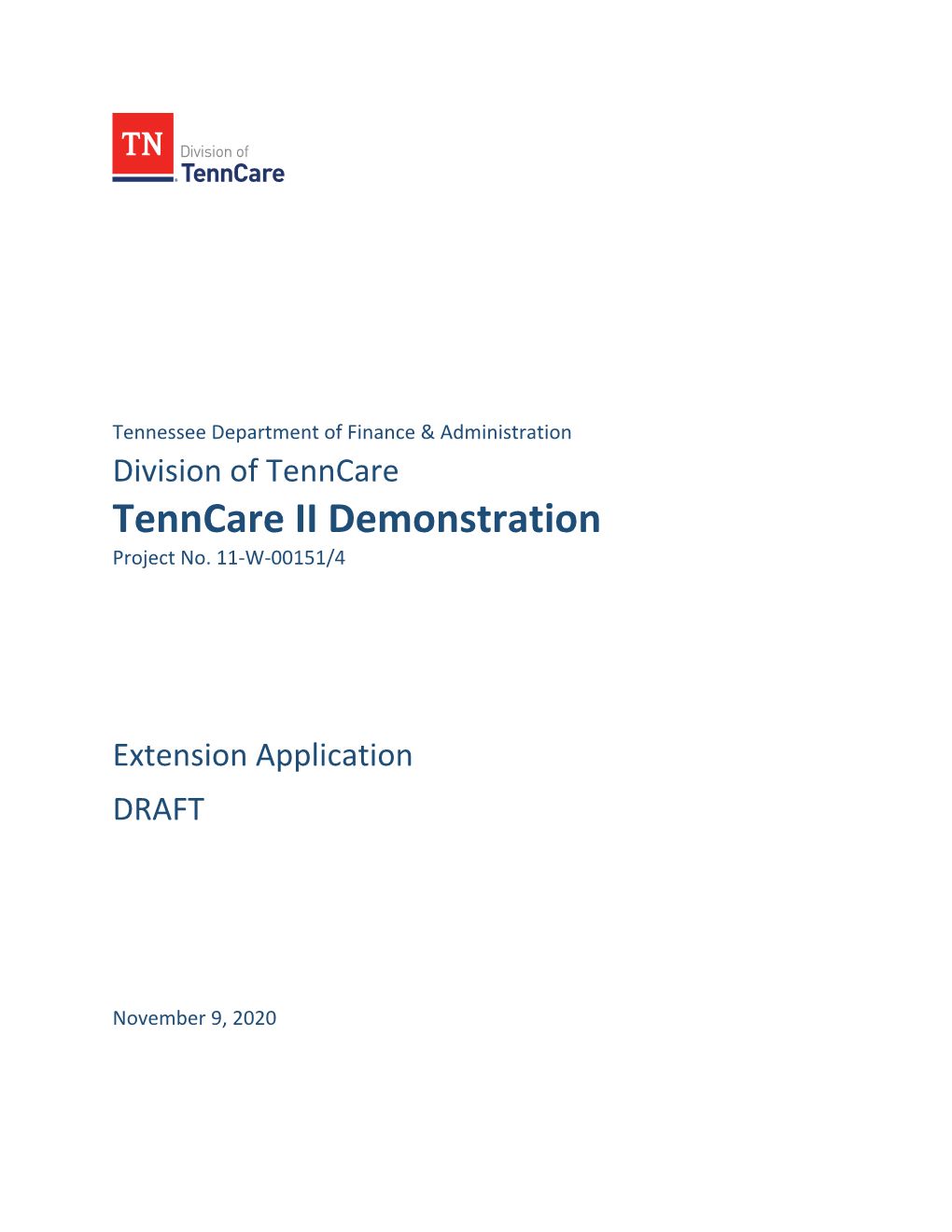 Tenncare II Demonstration Project No