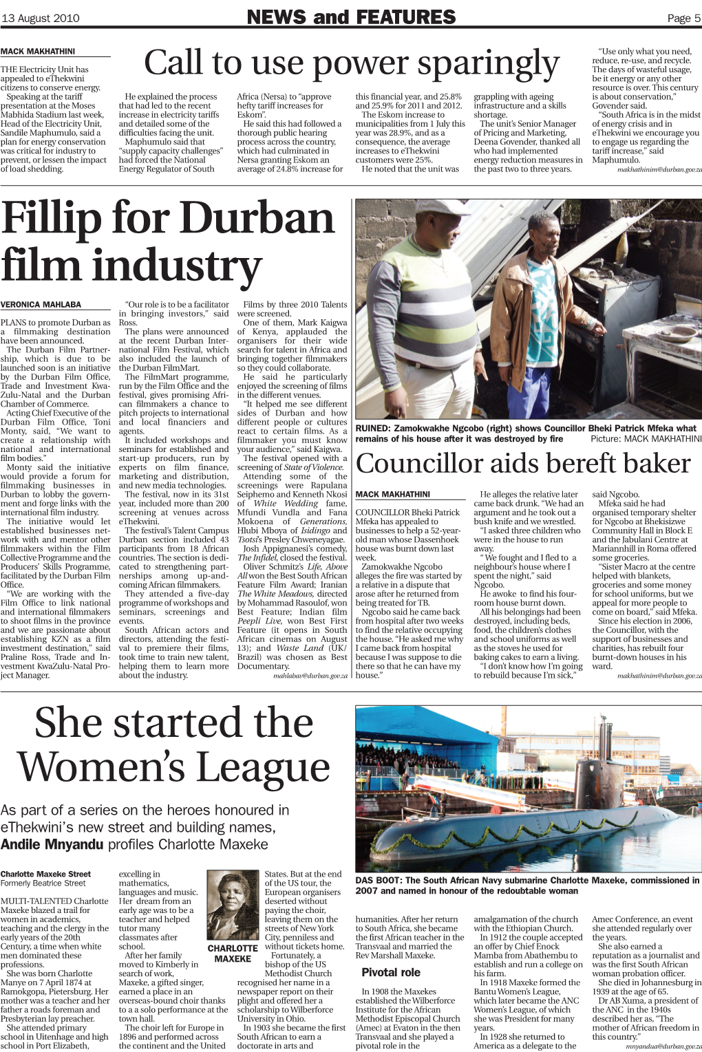 Fillip for Durban Film Industry
