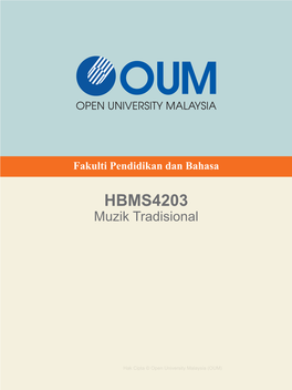 HBMS4203 Muzik Tradisional