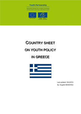 Country Sheet on Youth Policy in Greece - 2 - 1