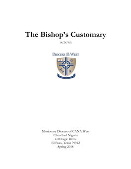 The Bishop's Customary
