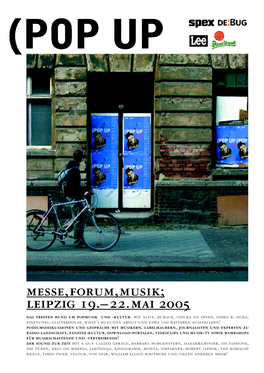 Messe, Forum, Musik; Leipzig 19.–22.Mai 2005 D As Treffen Rund Um Popmusik Und -Kultur