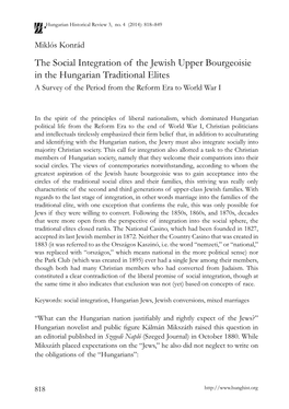 The Hungarian Historical Review