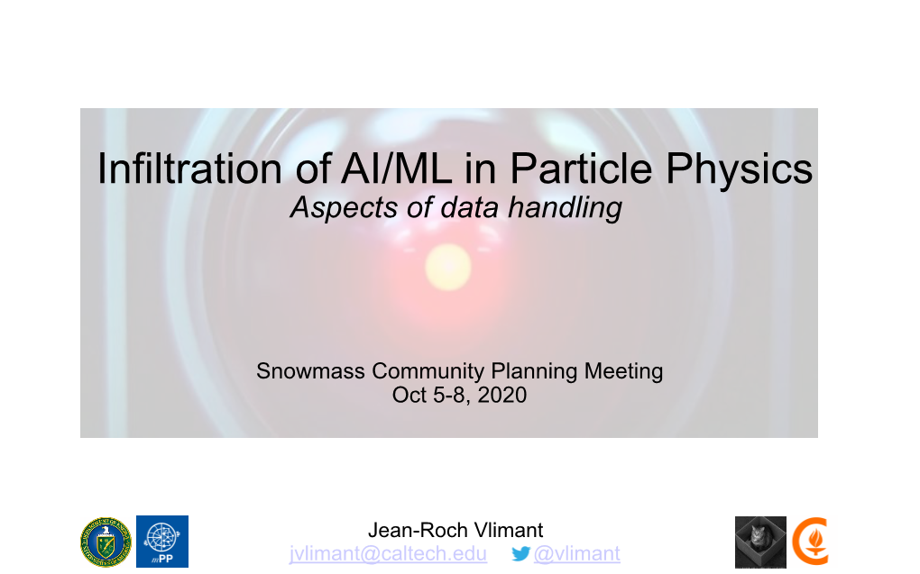 Infiltration of AI/ML in Particle Physics Aspects of Data Handling