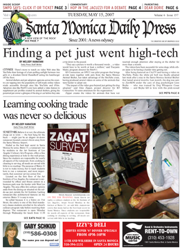 Finding a Pet Just Went High-Tech by MELODY HANATANI a Trip Down to the Pound