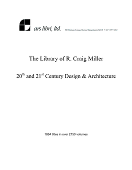 The Library of R. Craig Miller