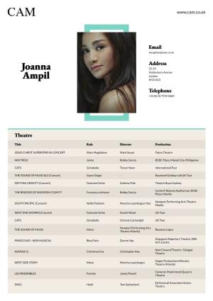 JOANNA AMPIL (Solo Album)