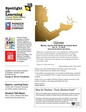 Spotlight on Learning Oliver
