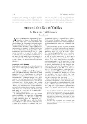 Around the Sea of Galilee (5) the Mystery of Bethsaida