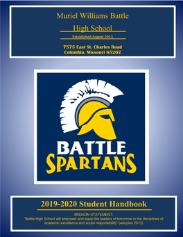 2019-20 Student Handbook