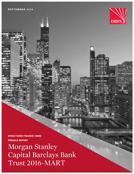 Morgan Stanley Capital Barclays Bank Trust 2016-MART Table of Contents