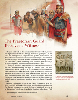 The Praetorian Guard Receives a Witness