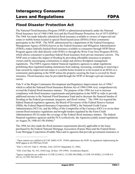 Flood Disaster Protection Act, Interagency Examination Procedures