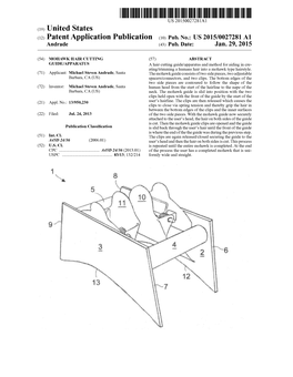 (12) Patent Application Publication (10) Pub. No.: US 2015/0027281 A1 Andrade (43) Pub