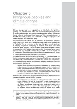Chapter 5: Indigenous Peoples and Climate Change