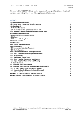 This Annex to EASA TCDS IM.A.636 Was Created to Publish Selected