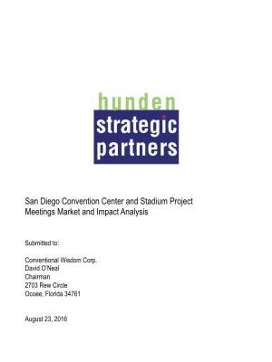 San Diego Convention Center and Stadium Project Meetings Market and Impact Analysis
