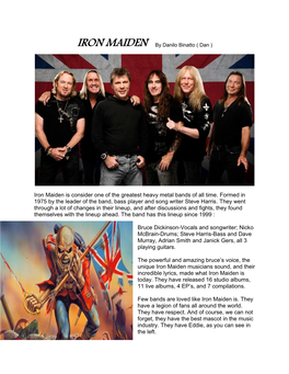 Iron Maiden Is Consider One of the Greatest Heavy Metal Bands of All Time