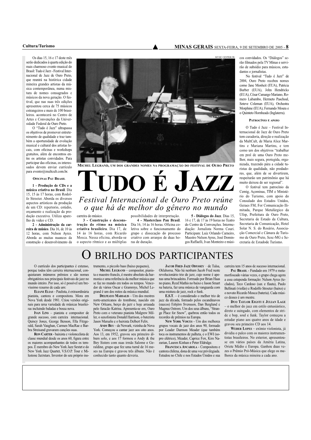 Tudo É Jazz - Festival Inter- Dantes E Jornalistas