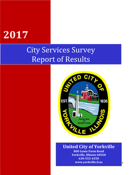 City Services Survey Report of Results