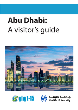 Abu Dhabi: a Visitor's Guide