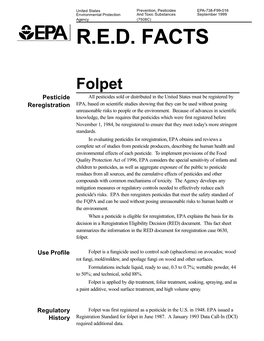 Fact Sheet for Folpet