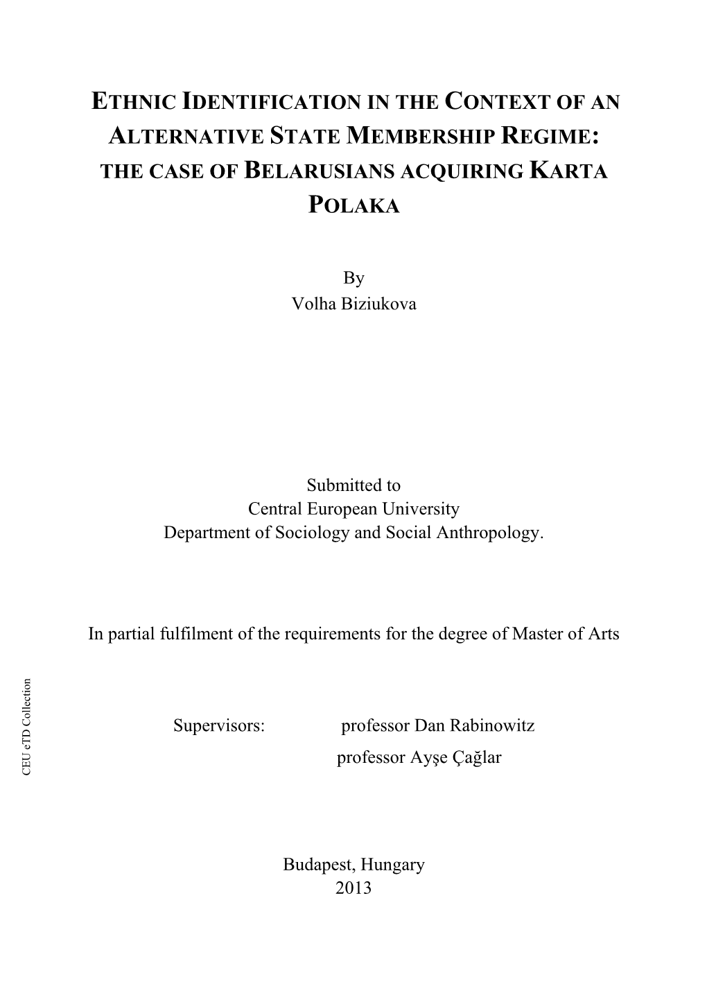 The Case of Belarusians Acquiring Karta Polaka