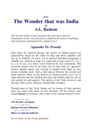 Sanskrit Prosody