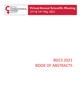 Bgcs 2021 Book of Abstracts