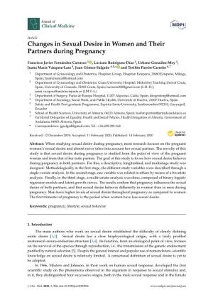 Changes in Sexual Desire in Women and Their Partners During Pregnancy