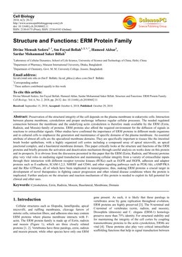 ERM Protein Family