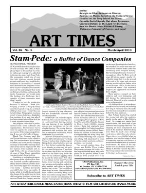 Stam-Pede: a Buffet of Dance Companies by Francine L