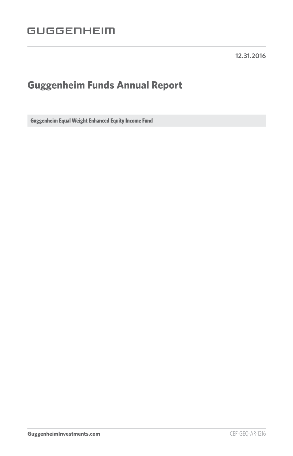 GEQ Annual Report