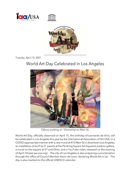 World Art Day Celebrated in Los Angeles