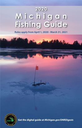 2020 Michigan Fishing Guide Rules Apply from April 1, 2020 - March 31, 2021