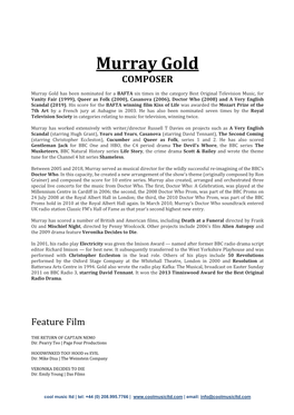 Murray Gold COMPOSER