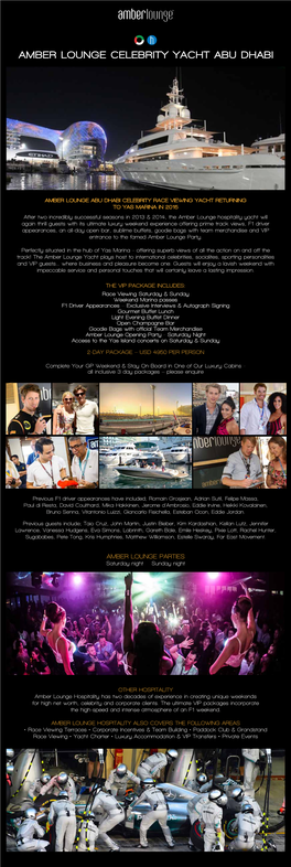 Amber Lounge Celebrity Yacht Abu Dhabi