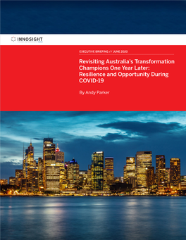 Revisiting Australia's Transformation Champions One Year