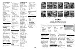 To View a PDF Version of the Model Railroader Magazine Index for 2020