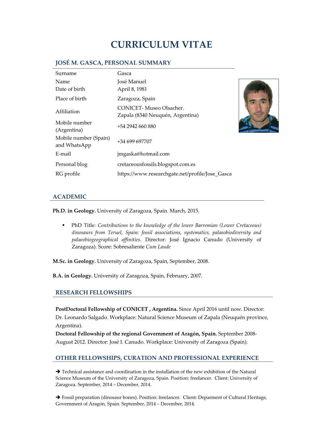 Curriculum Vitae