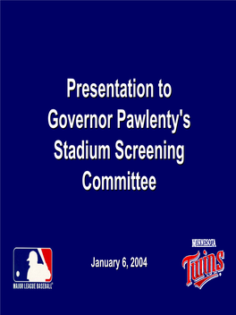 Minnesota Twins Presentation