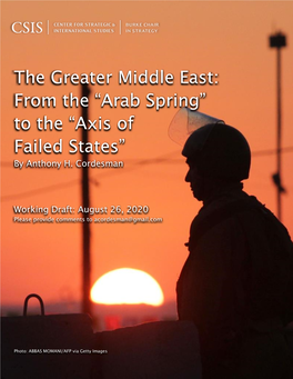 From the “Arab Spring” to the “Axis of Failed States” by Anthony H