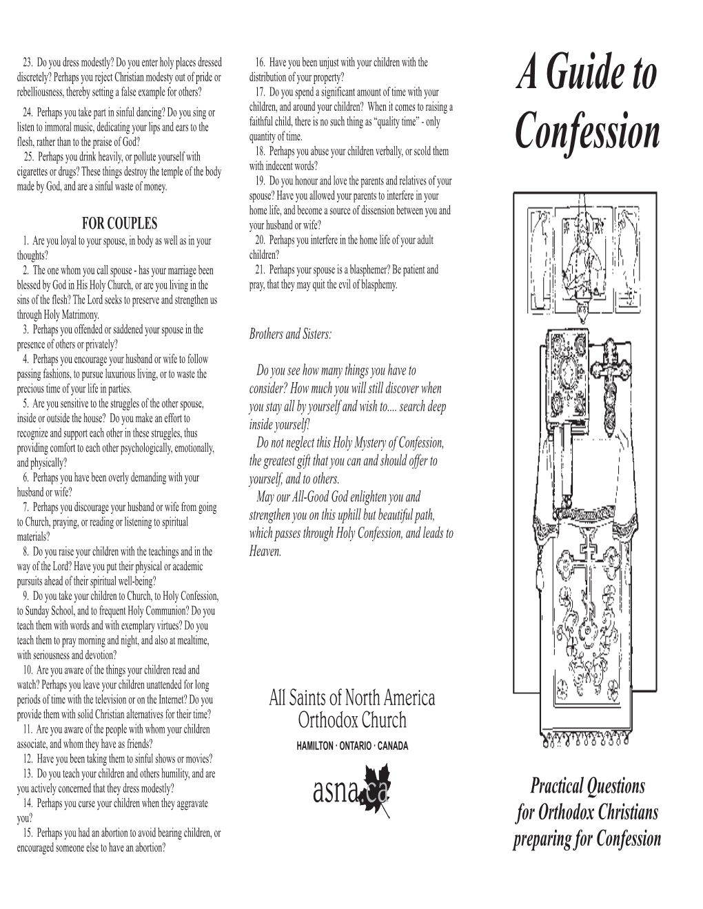 A Guide to Confession