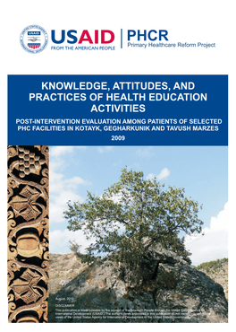 Knowledge, Attitudes, and Practices of Health