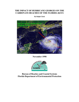 The Impact of Hurricane Georges on the Carbonate Beaches of the Florida Keys