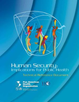 Human Security: Implications for Public Health