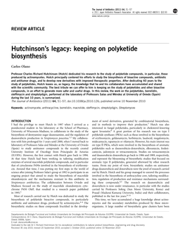 Keeping on Polyketide Biosynthesis