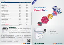 Special Stains Listed in This Section Are for in Vitro Diagnostics Use